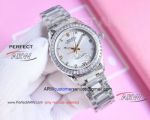 AAA Copy Rolex Datejust Silver Dial Diamond Bezel Stainless Steel Watch 33mm 